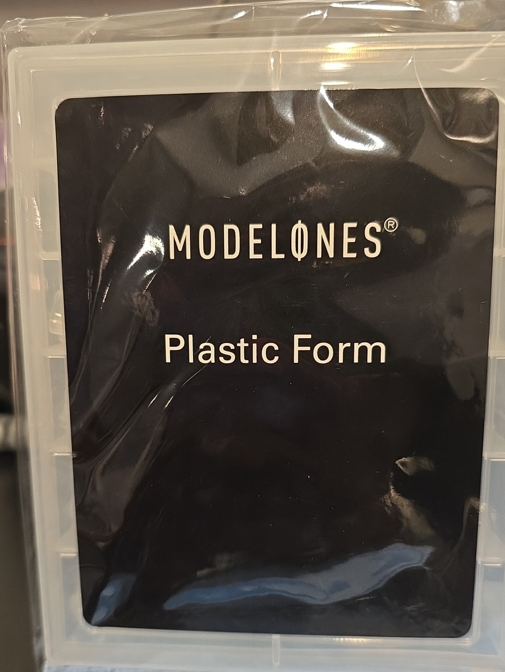 Modelones White Plastic Form Organizer and FORMS - Clear White